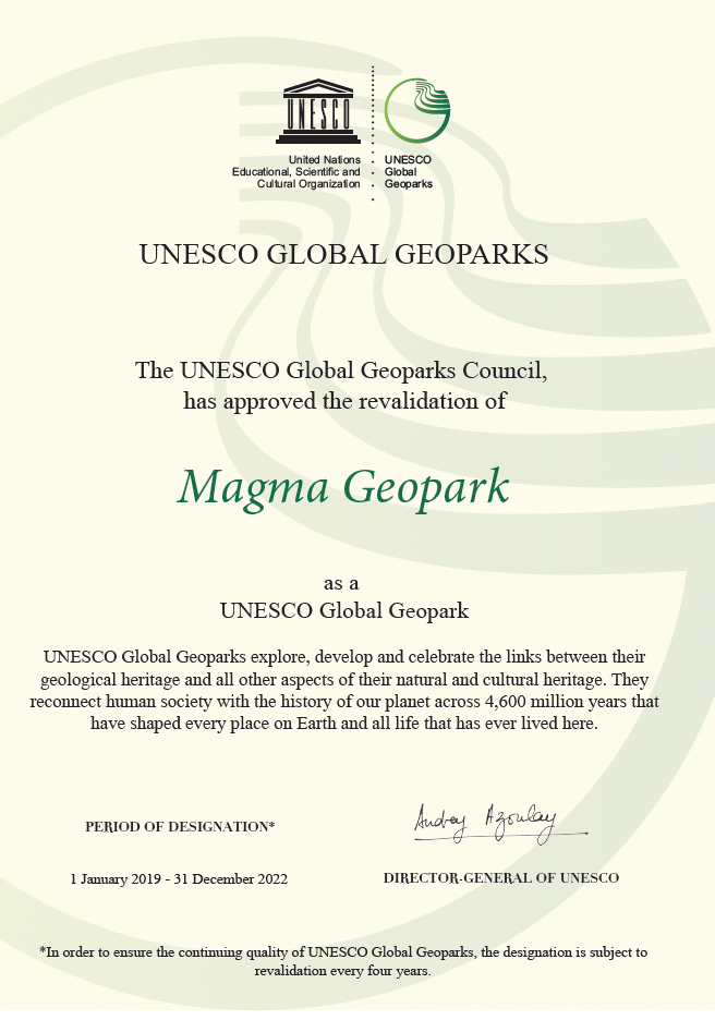 MAGMA GEOPARK GREEN CARD